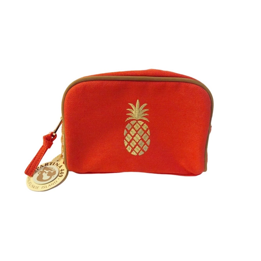 Spartina 449 Orange Pineapple Travel Pouch